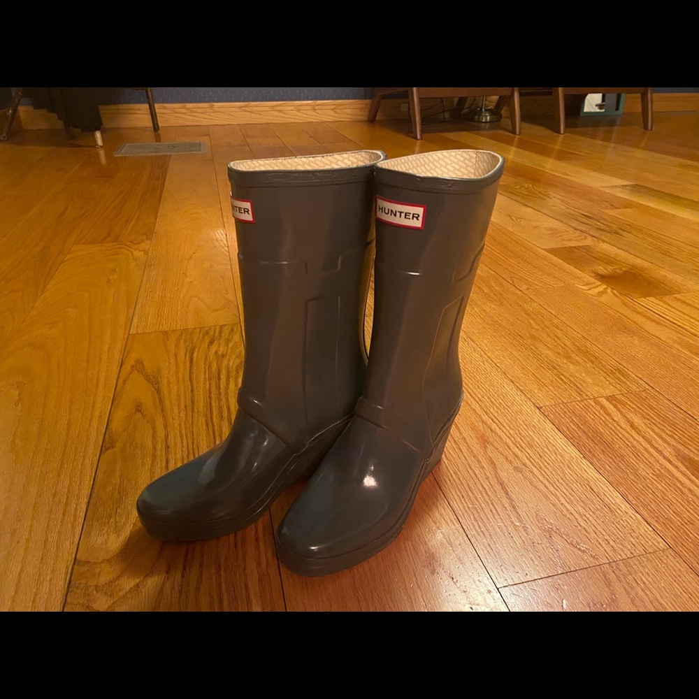 Hunter boots.